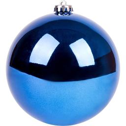 Новорічна іграшка Novogod'ko Куля 15 cм глянцева синя (974062)
