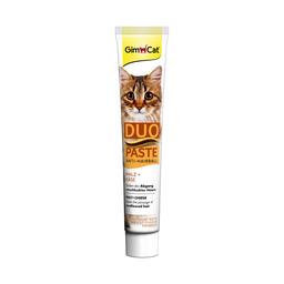 Лакомство для кошек GimCat Duo-Paste для выведения шерсти Солод + сыр, 50 г (G-417240)