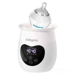 Электрический подогреватель BabyOno Natural 2 в 1, с дисплеем и функцией стерилизации, белый (968/01)