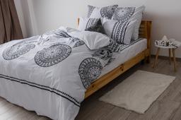 Комплект постельного белья ТЕП Soft dreams Black Dream двуспальный черный с белым (2-03858_25353)