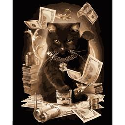 Картина за номерами ArtCraft Заможний кіт 40x50 см (11932-AC)