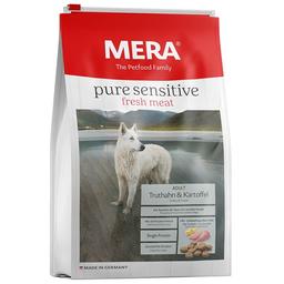 Сухий корм для дорослих активних собак з чутливим травленням Mera Pure Sensitive Fresh Meat, зі свіжим м'ясом індички та картоплею, 1 кг (057181-7126)