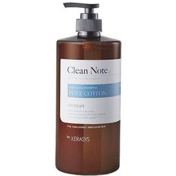 Шампунь парфюмированный Clean Note Pure Cotton Perfume Shampoo, для успокоения кожи головы и поврежденных волос, 1 л