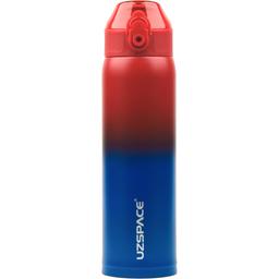 Термочашка для напитков UZspace X4 Gradient 500 мл красная с синим (4201)