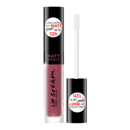 Жидкая матовая губная помада Eveline Matt Magic Lip Cream, тон 18, 4,5 мл (LBL4MAMT18)