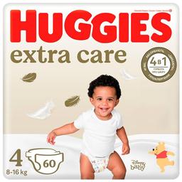 Підгузки Huggies Extra Care 4 (8-14 кг), 60 шт.