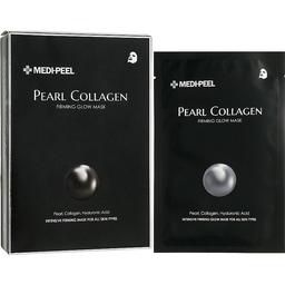 Підтягуюча тканинна маска Medi-Peel Pearl Collagen Firming Glow Mask, 250 мл (10 шт. по 25 мл)