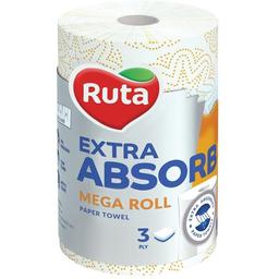 Бумажные полотенца Ruta Extra Absorb Mega roll, трехслойные, 1 рулон, 175 листов