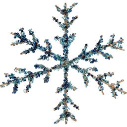 Декор Yes! Fun Сніжинка 20 см блакитна (974736)