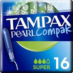 Тампони Tampax Pearl Compak Super, з аплікатором, 16 шт.