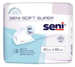 Одноразові пелюшки Seni Soft Super, 60х40 см, 5 шт. (SE-091-S005-J01)