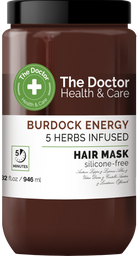 Маска для волосся The Doctor Health&Care Burdock Energy 5 Herbs Infused Hair Mask, 946 мл