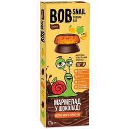 Фруктово-овочевий мармелад Bob Snail Яблуко-Манго-Гарбуз-Чіа в бельгійському молочному шоколаді 27 г