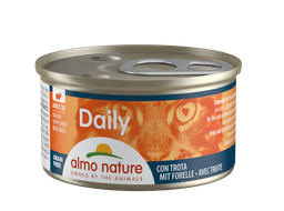Вологий корм для кішок Almo Nature Daily Menu Cat, шматочки в соусі з фореллю, 85 г