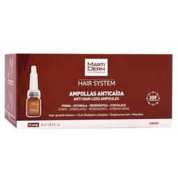 Ампулы от выпадения волос Martiderm Hair System Ampollas Anticaida, 14 шт.