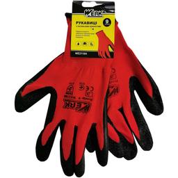 Перчатки рабочие Werk WE2110H красные с черным латексным покрытием размер 10