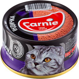 Вологий корм для котів Carnie Паштет м'ясний, з індичкою, 90 г (90501)
