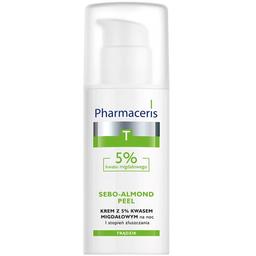 Нічний крем-пілінг для обличчя Pharmaceris T Sebo-Almond-Peel з 5% мигдальною кислотою, І степінь відлущування, 50 мл (E1427)
