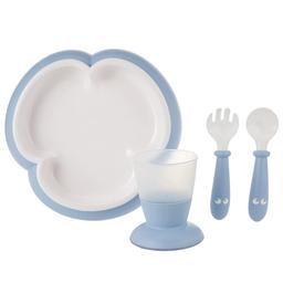 Набор детской посуды BabyBjorn Baby Feeding Set Powder Blue, голубой (078167)