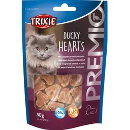 Ласощі для кішок Trixie Premio Hearts, з качкою та мінтаєм, 50 г (42705)