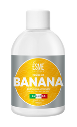 Шампунь Esme Platinum Banana з екстрактом банана, для посіченого та ослабленого волосся, 1000 мл