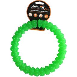 Игрушка для собак AnimAll Fun AGrizZzly Кольцо с шипами зеленая 20 см
