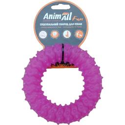 Игрушка для собак AnimAll Fun AGrizZzly Кольцо с шипами фиолетовая 12 см