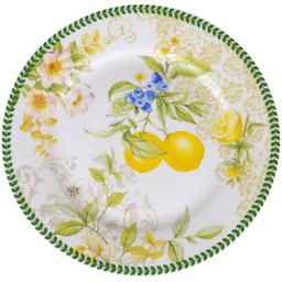 Набор тарелок Lefard Лимон, 19 см, белый с зеленым (924-409)