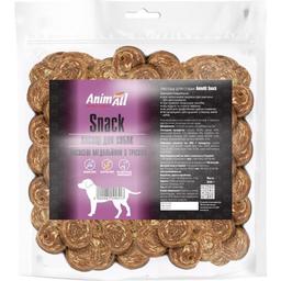 Ласощі для собак AnimAll Snack лососеві медальйони з тріскою, 500 г