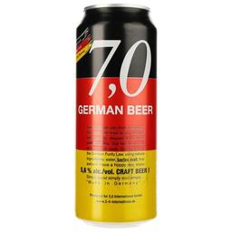 Пиво 7.0 German Beer Craft світле, 5.6%, з/б, 0.5 л
