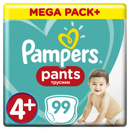 Подгузники-трусики Pampers Pants 4+ (9-15 кг), 99 шт.