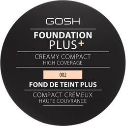 Компактная тональна основа Gosh Foundation Plus+ Creamy Compact тон 002 (Ivory) 9 г