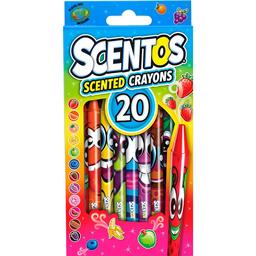 Набір ароматних воскових олівців Scentos Фруктова феєрія 20 кольорів (40277)