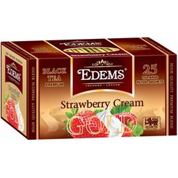 Чай чорний Edems Gold Strawberry Cream, 25 пакетиків