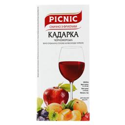 Вино Picnic Кадарка чорноморська, 9-12%, 1 л (606596)