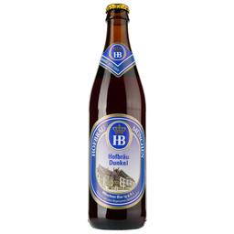 Пиво Hofbrau Dunkel, темне, фільтроване, 5,5%, 0,5 л (679101)