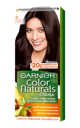 Фарба для волосся Garnier Color Naturals, відтінок 3 (Темний каштан), 110 мл