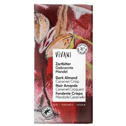 Шоколад чорний Vivani Dark Almond Caramel Crisp органічний 80 г