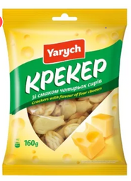 Крекер Yarych зі смаком чотирьох сирів 160 г (804865)