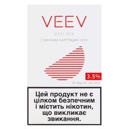 Картриджи сменные для POD систем Veev Red Mix, 3,5%, 1,5 мл, 2 шт. (891039)