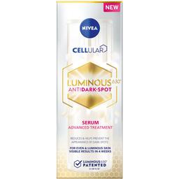 Сироватка для обличчя проти пігментації Nivea Luminous 630 Antispot Serum Advanced Treatment, 30 мл (94429)