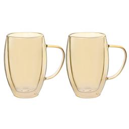 Набір чашок із подвійними стінками LeGlass Amber, 380 мл, 2 шт. (605-004)