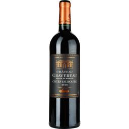 Вино Chateau Gravereau AOP Cotes De Bourg 2018 красное сухое 0.75 л