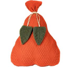 Декоративное текстильное изделие Прованс Подушка-груша, оранжевая, 40 см (30785)