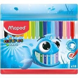 Фломастери Maped Color Peps Ocean, 18 кольорів, 18 шт. (MP.845721)