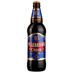 Пиво Перша Приватна Броварня Бочкове Різдвяний смак, темное, 4,8%, 0,5 л