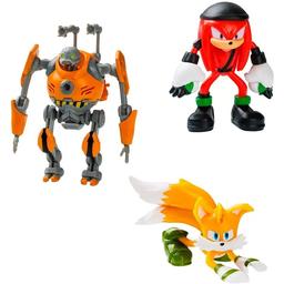Набор игровых фигурок Sonic Prime - Эгфорсер, Наклз, Тейлз, 6,5 см (SON2020A)