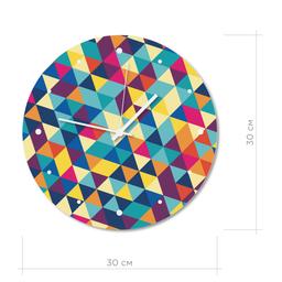 Настінний годинник Art-Life Collection, 30x30 см, різнобарв'я (1 Pvh 12 30x30)