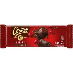 Шоколад чорний Світоч Exclusive з вишневою начинкою та начинкою з какао та лісових горіхів 240 г