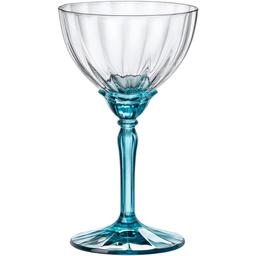 Бокал для шампанского Bormioli Rocco Florian, 240 мл, прозрачный с голубым (199420BCL021990)